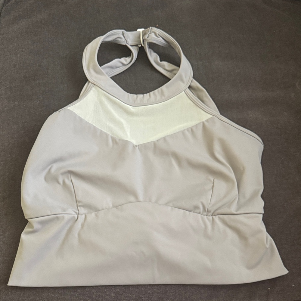 HALARA Gray and Cream Tank Top